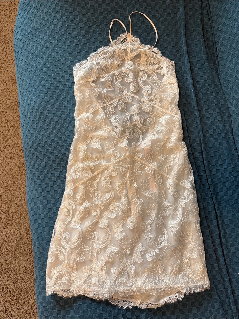 Victorias Secret Off White Lace Lace-up Lingerie teddy NEW NWT